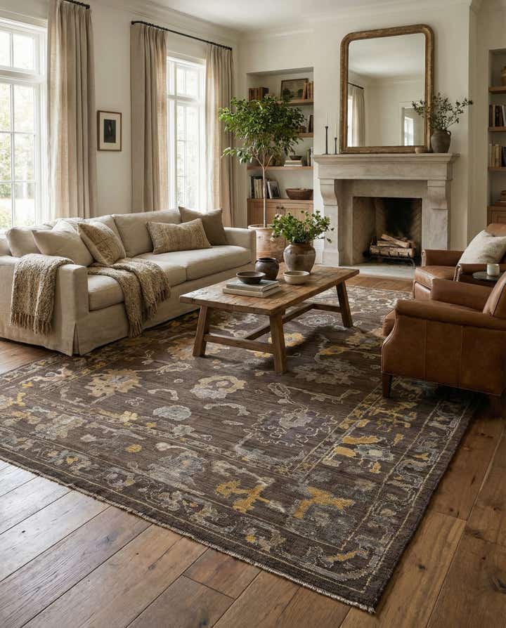 10' 1 x 14' 2 Hand Knotted Oushak Wool Rug