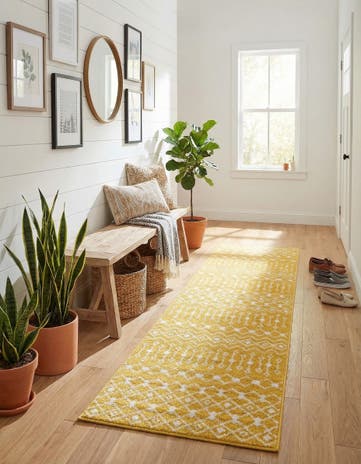 2' 7 x 10' Moroccan Trellis Runner Rug