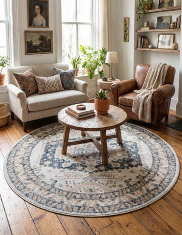 7' x 7' Oxford Round Rug