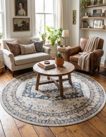 7' x 7' Oxford Round Rug