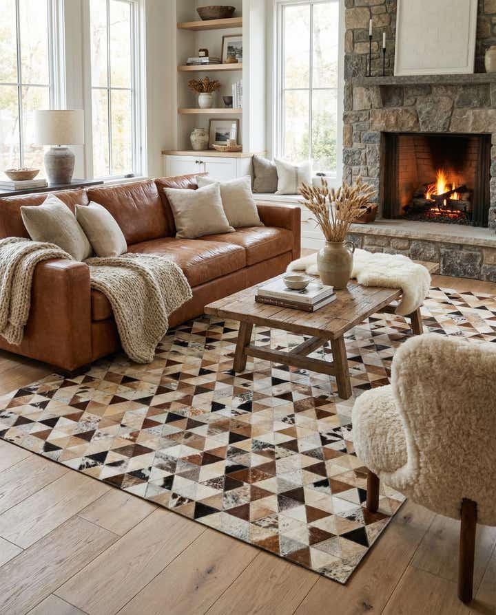 5' x 7' 11 Cowhide - Patchwork Rug