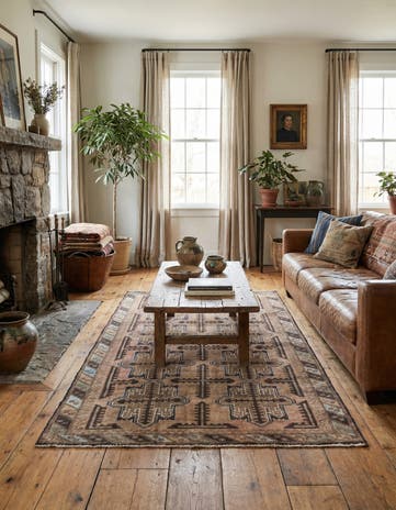 3' 6 x 6' 2 Hand Knotted Ultra Vintage Persian Wool Rug