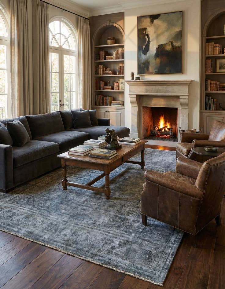 Detail image of 9' 8 x 12' 10 Vintage Royal Wool Rug