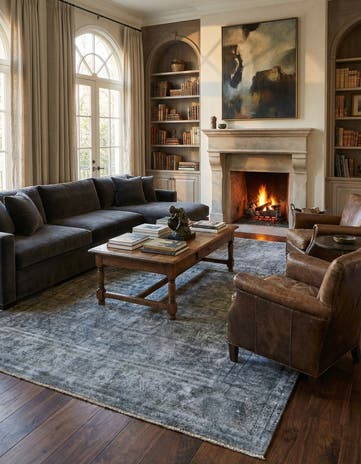 9' 8 x 12' 10 Vintage Royal Wool Rug