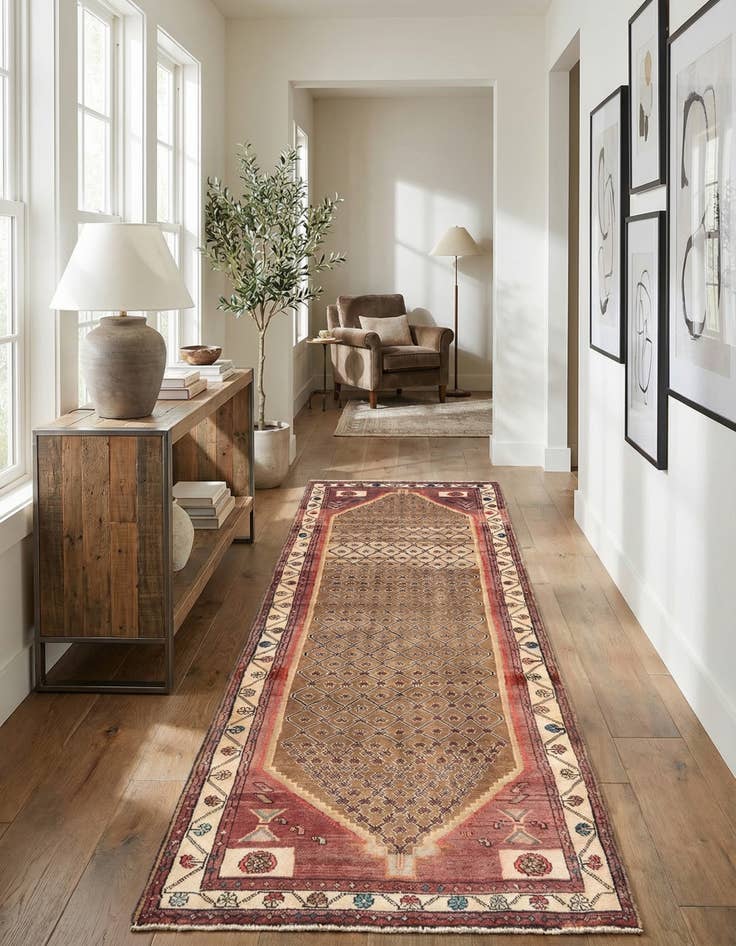 Detail image of 3' 8 x 9' 6 Hamedan Rug