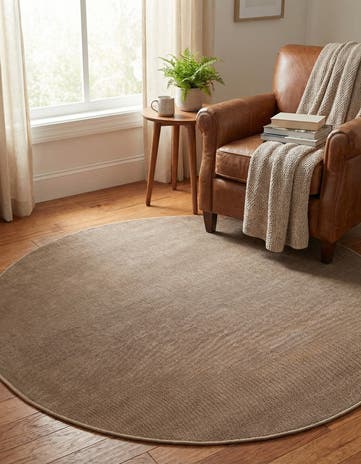 Light Brown SoHo Round Rug