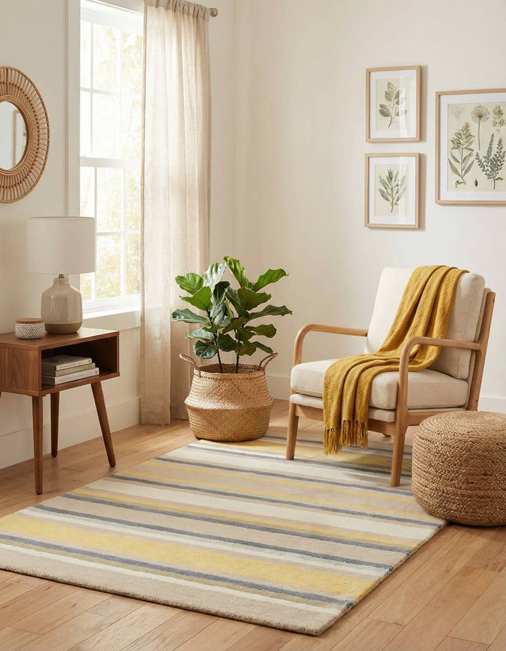 Detail image of 2' 9 x 4' 10 Luna Wool Rug