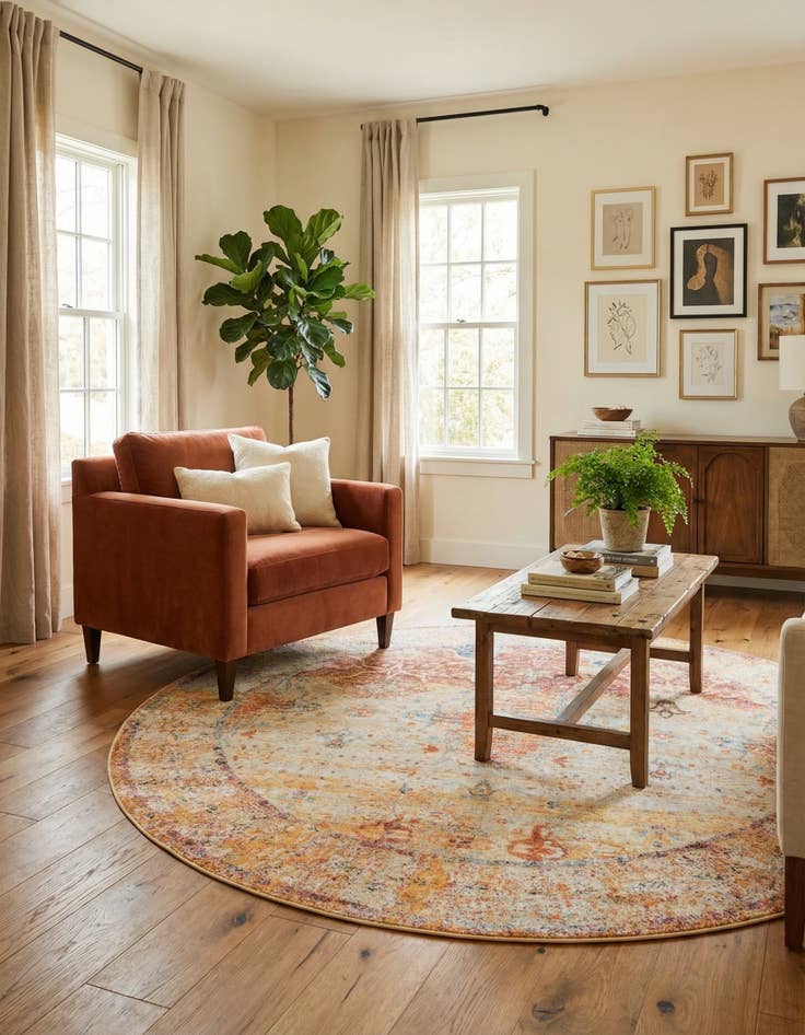 Detail image of 8' x 8' Berkshire Round Rug