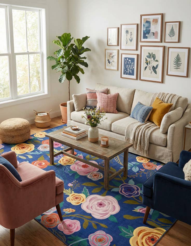 Detail image of  10' x 13' Blossom Rug