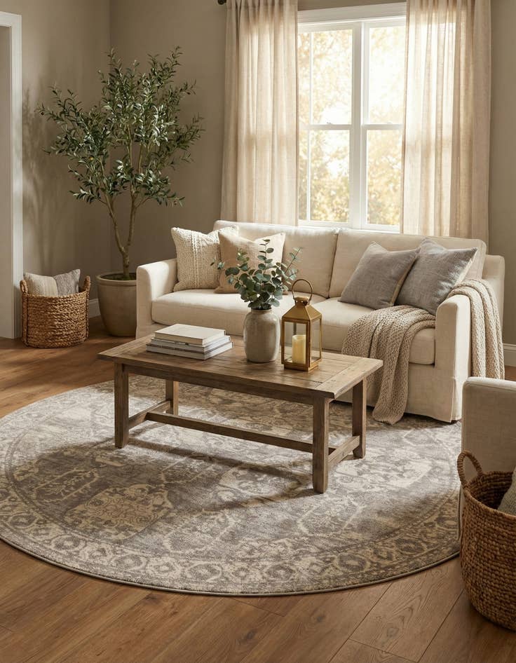 Detail image of 7' 10 x 7' 10 Lola Round Rug