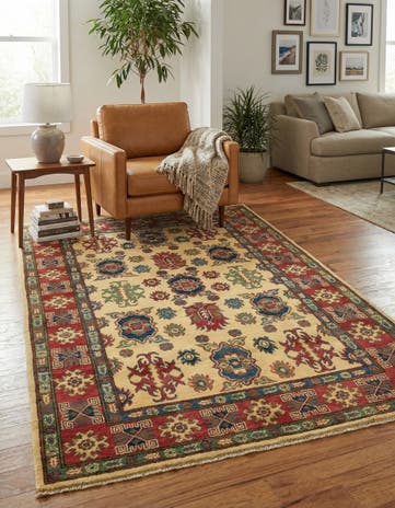 4' x 6' Hand Knotted Kazak Rug