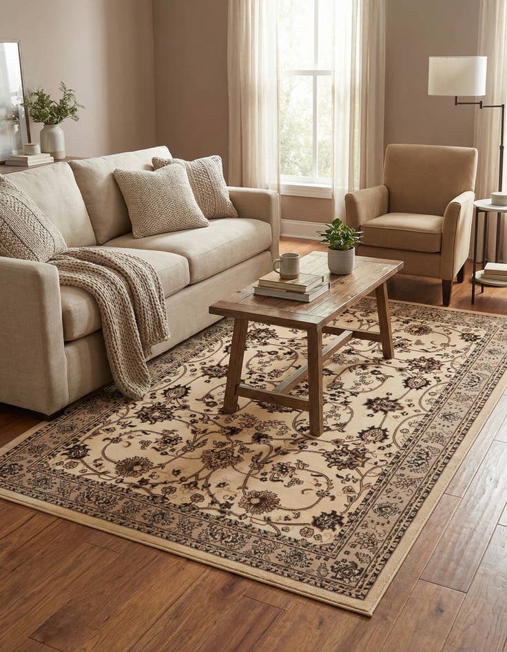 Detail image of 7' x 10' Kashan Design Rug