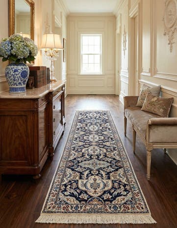 1' 8 x 7' 1 Hand Knotted Nain Rug