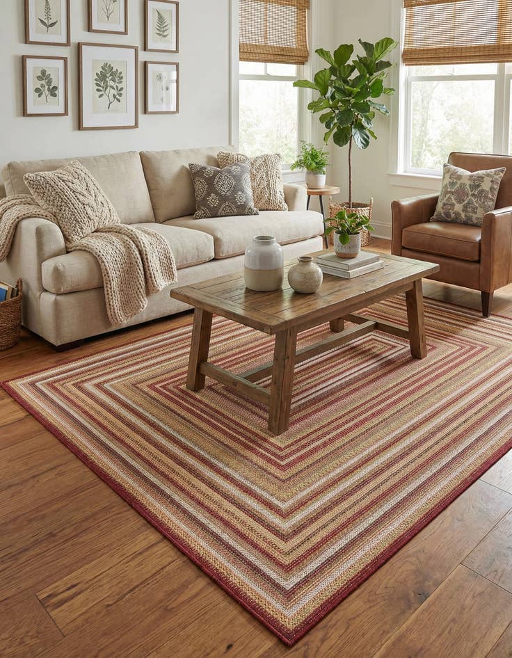 Detail image of 5' 3 x 7' 7  Washable Baja Indoor / Outdoor Rug