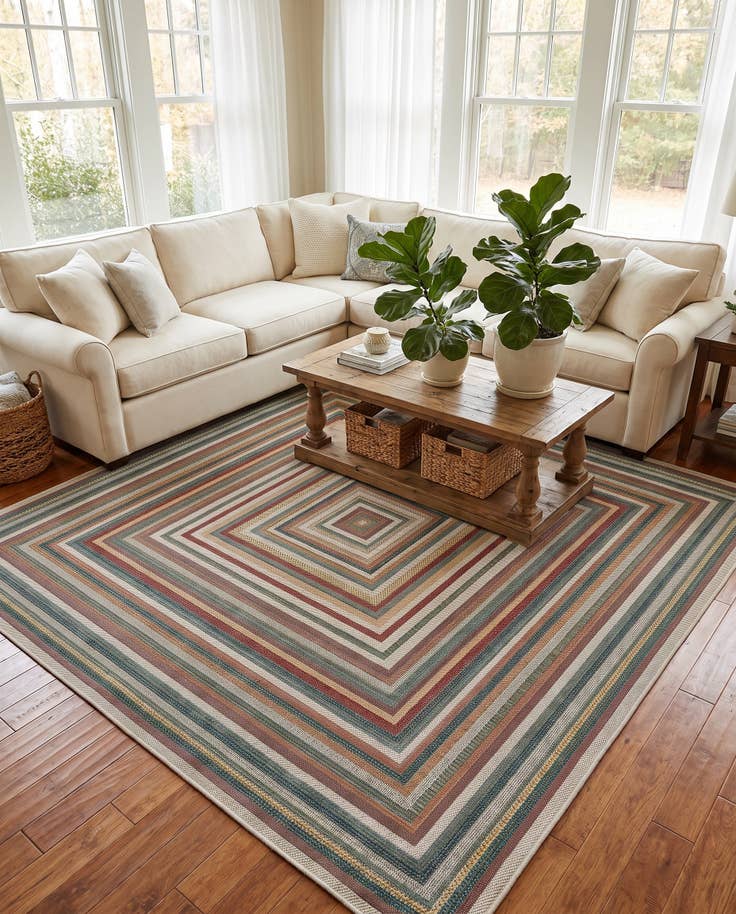 Detail image of 305cm x 305cm Easy-Clean Baja Indoor / Outdoor Square Rug