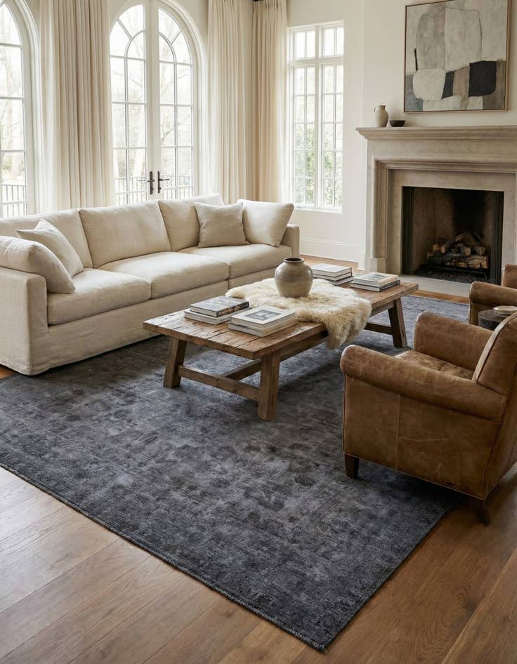 Detail image of 9' 5 x 12' 4  Hand Knotted Ultra Vintage Persian Wool Rug