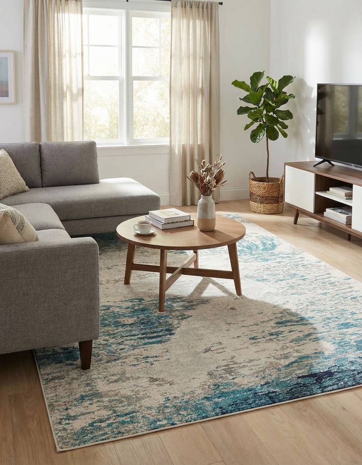 Detail image of 7' 10 x 10'  Washable Vivid Rug