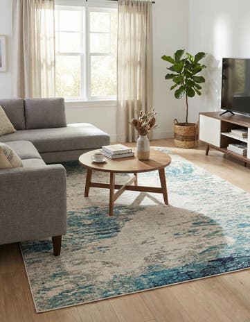 7' 10 x 10' Washable Vivid Rug