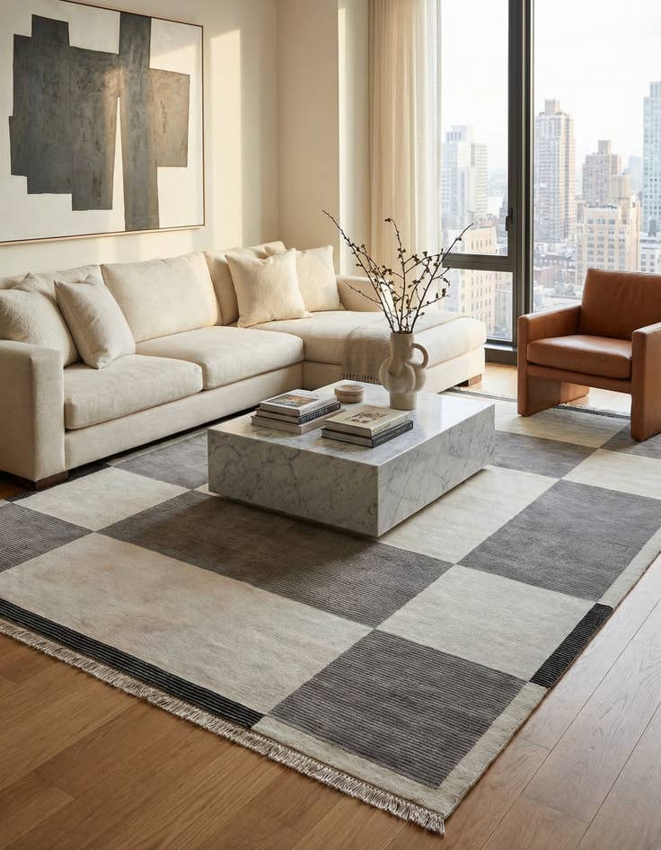 Detail image of 7' 9 x 9' 10  Hand Knotted Darya Wool Rug