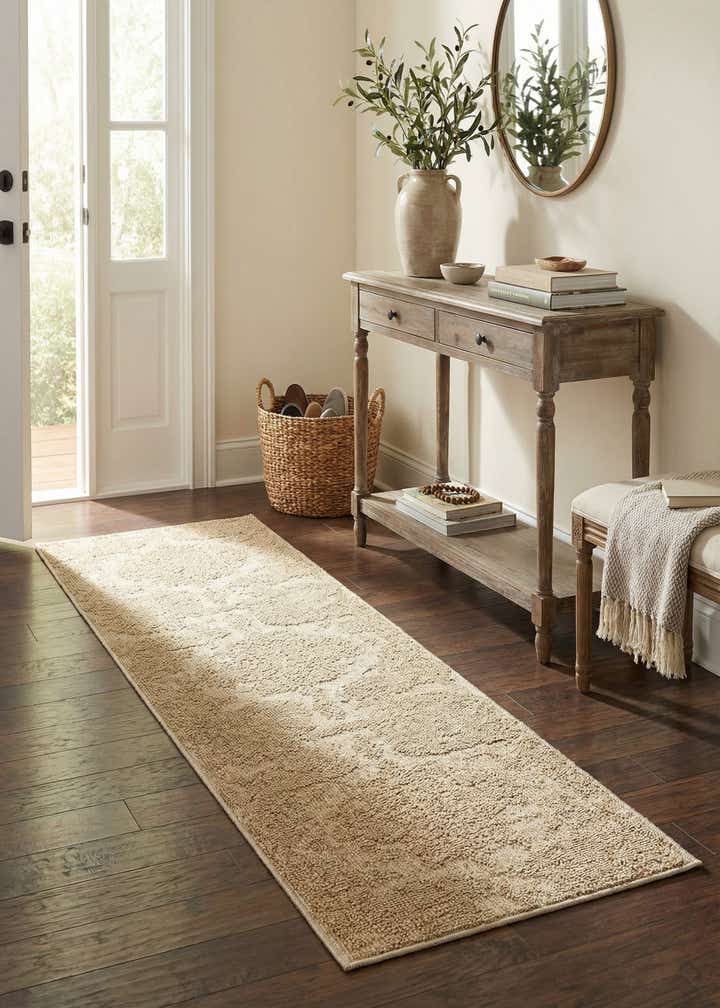 2' x 8' Easy-Clean Traditional Indoor / Outdoor Runner Rug