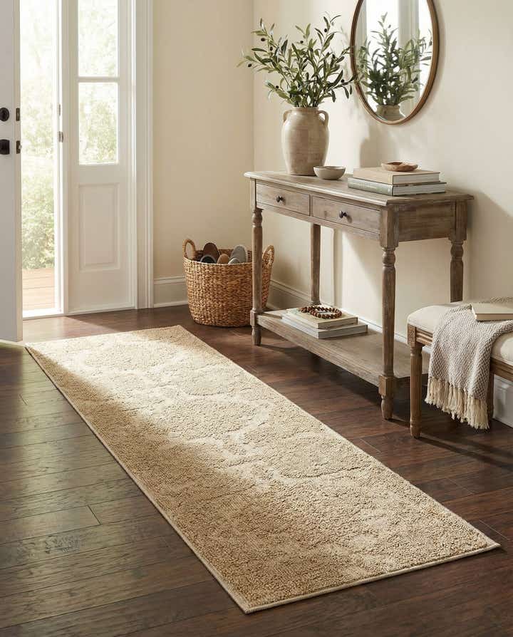 2' x 8' Easy-Clean Traditional Indoor / Outdoor Runner Rug