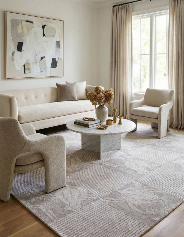 Detail image of 8' x 9' 10 Hand Knotted Darya Wool Rug