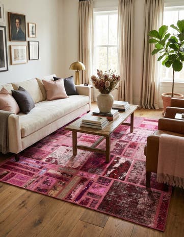 6' x 7' 5 Hand Knotted Ultra Vintage Persian Wool Rug