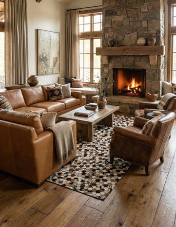 5' 1 x 7' 11 Cowhide - Patchwork Rug