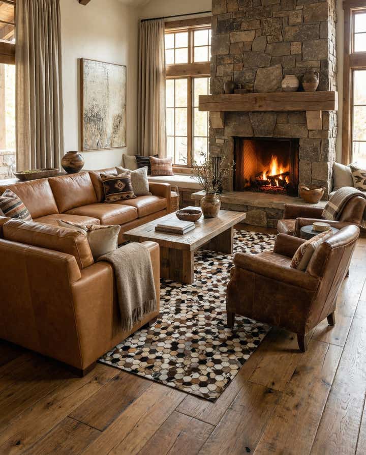 5' 1 x 7' 11 Cowhide - Patchwork Rug