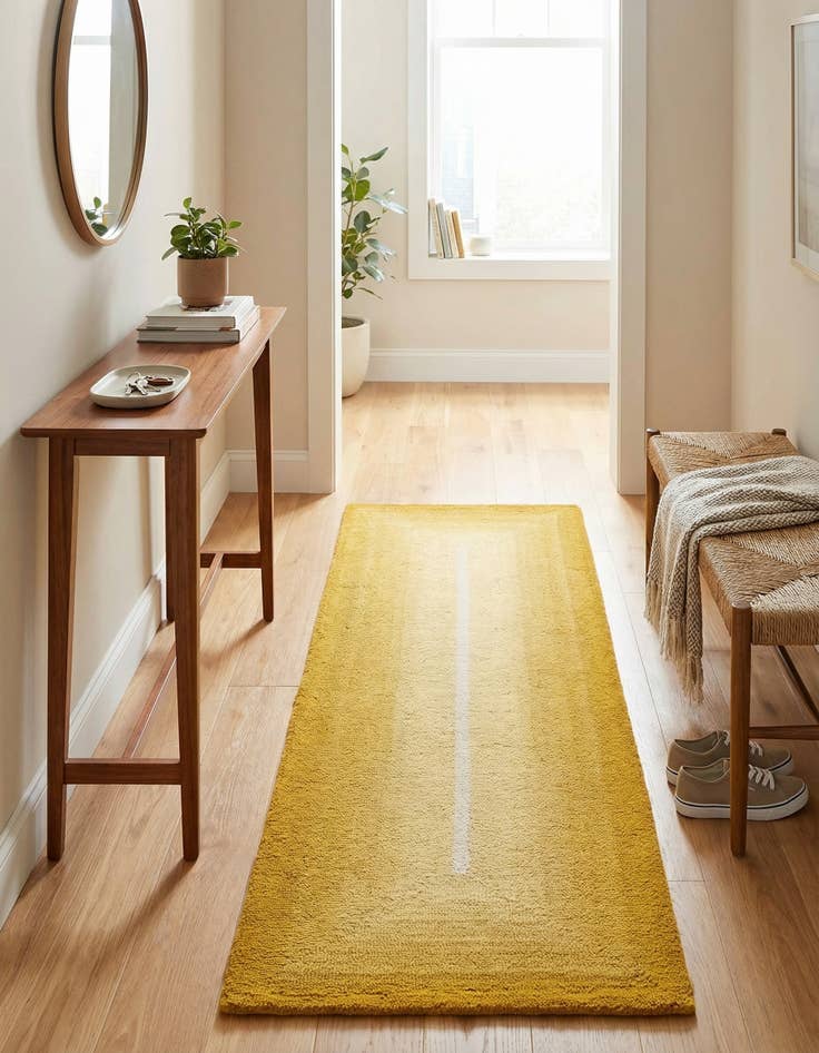 Detail image of  2' x 6' 1 Ombre Wool Runner Rug