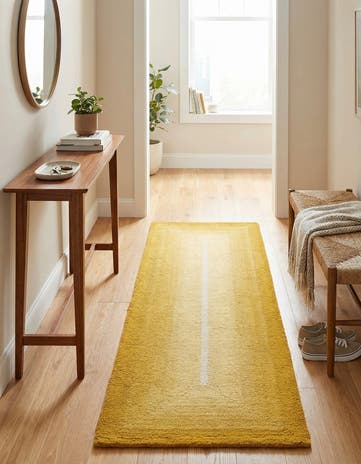 2' x 6' 1 Ombre Wool Runner Rug