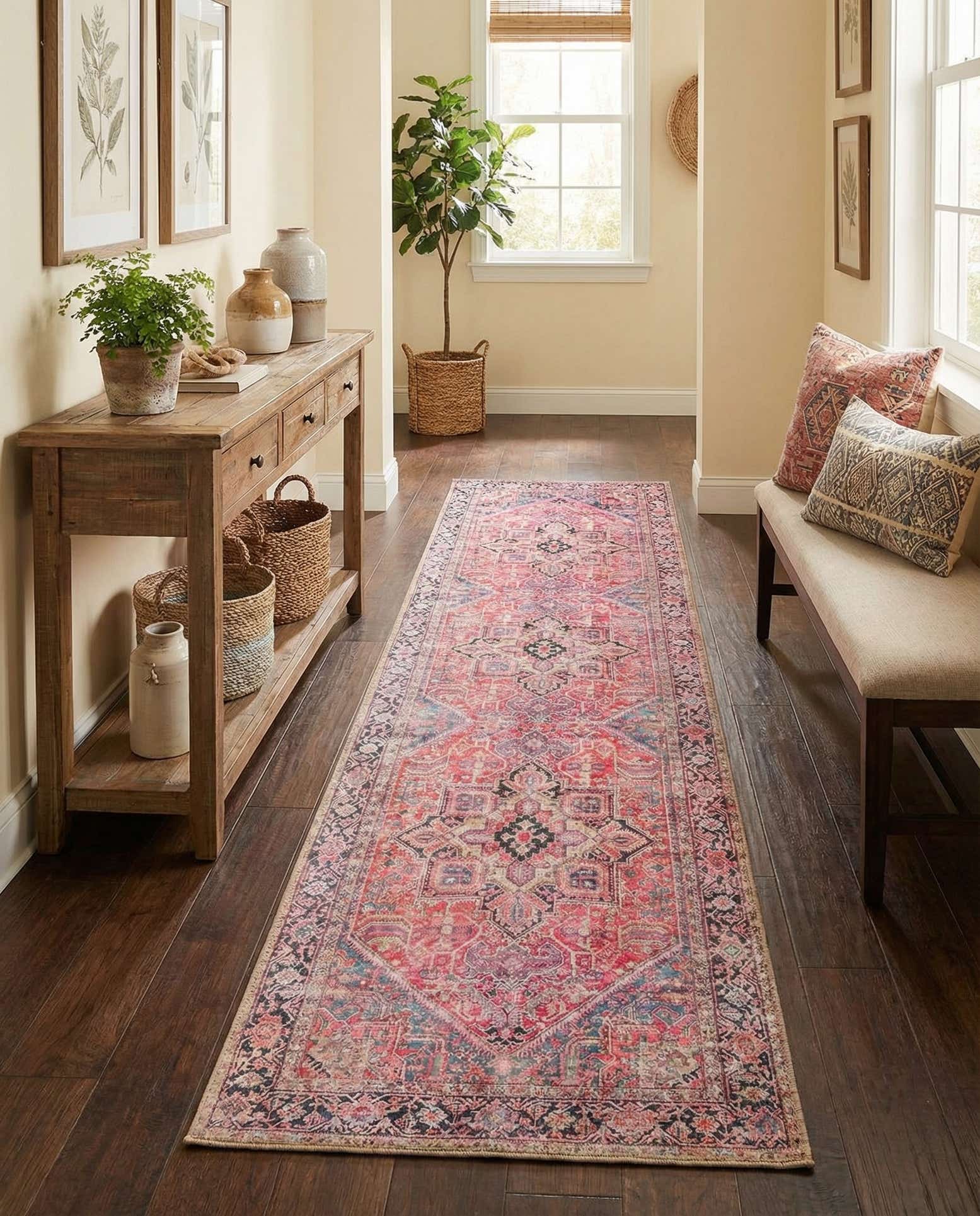 2' 6 x 14' Washable Timeless Runner Rug
