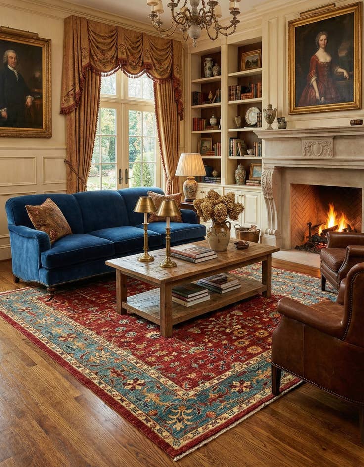 Detail image of 5' 8 x 7' 11 Serapi Rug