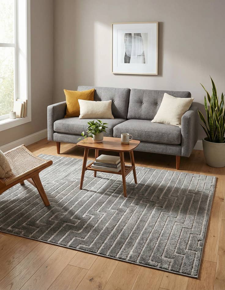 Detail image of 5' 3 x 7' Vogue Geo Rug