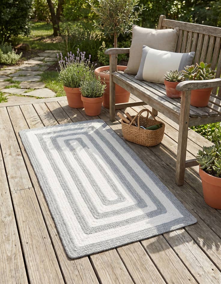 Detail image of 2' x 4' 1 Easy-Clean Eco Verse Washable Indoor / Outdoor Runner Rug