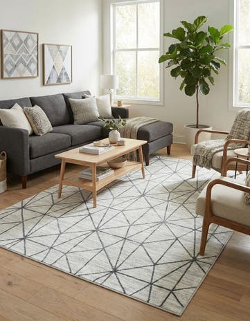 6' x 9' Lattice Trellis Rug