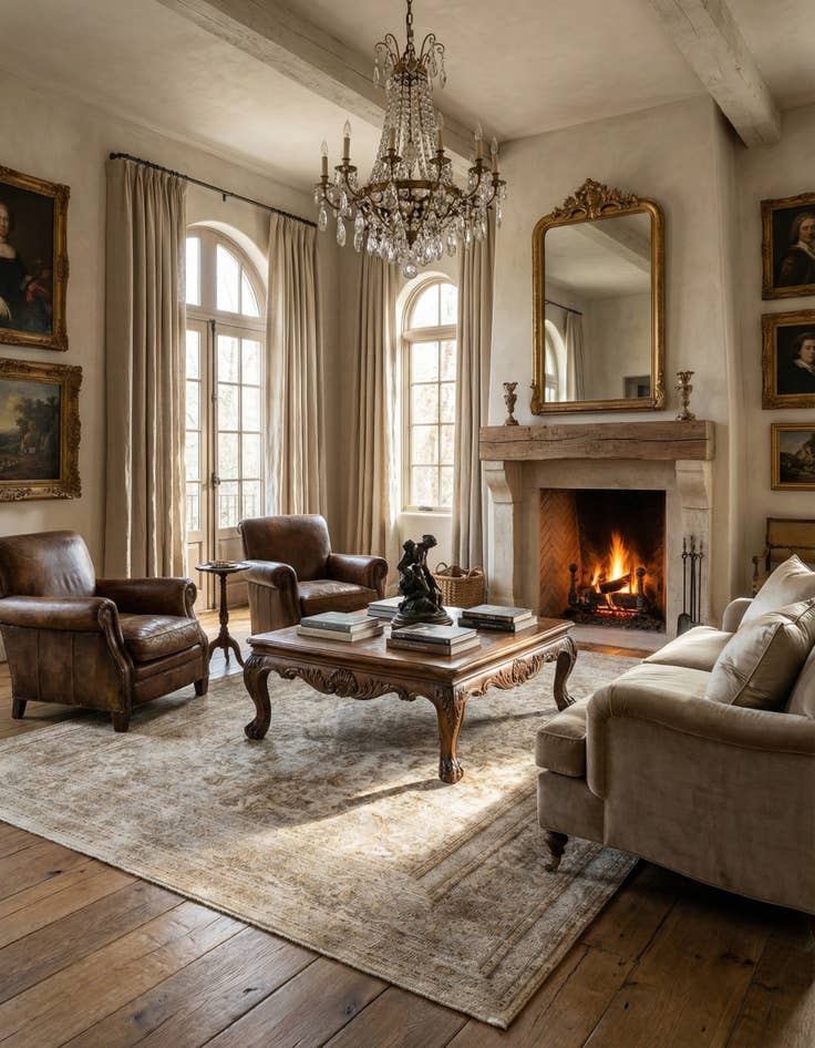 Detail image of  6' 9 x 8' 9  Hand Knotted Ultra Vintage Persian Wool Rug