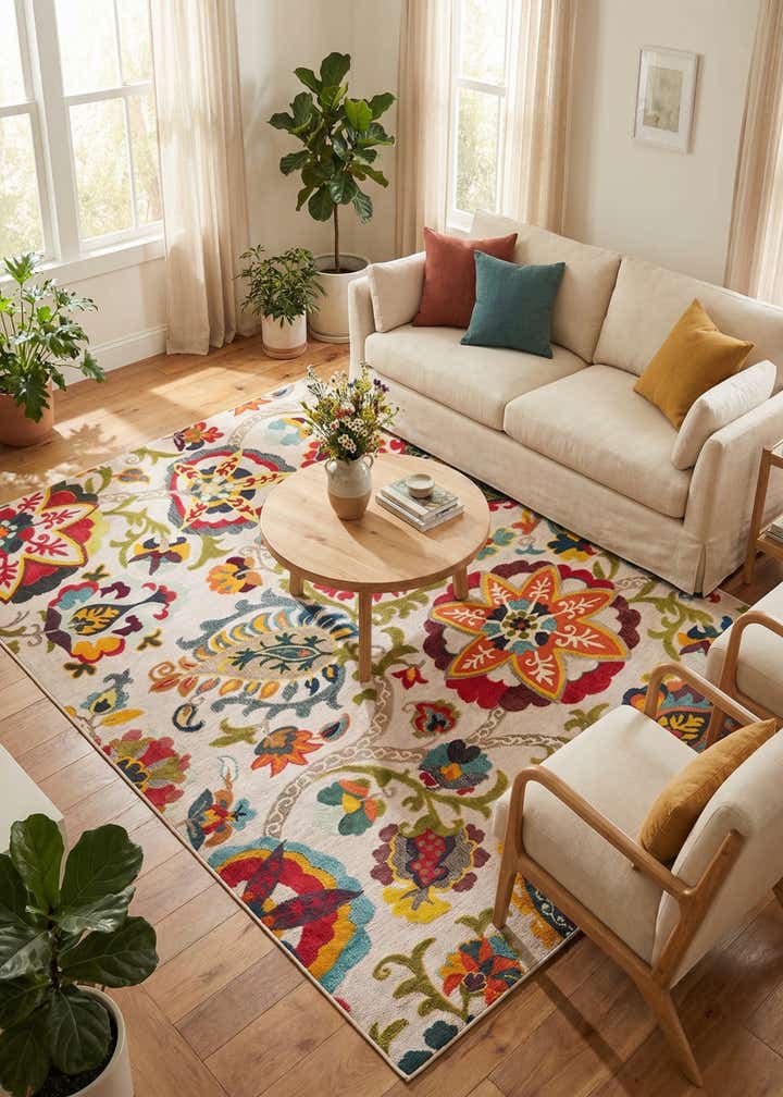 9' x 12' Easy-Clean Casablanca Indoor / Outdoor Rug