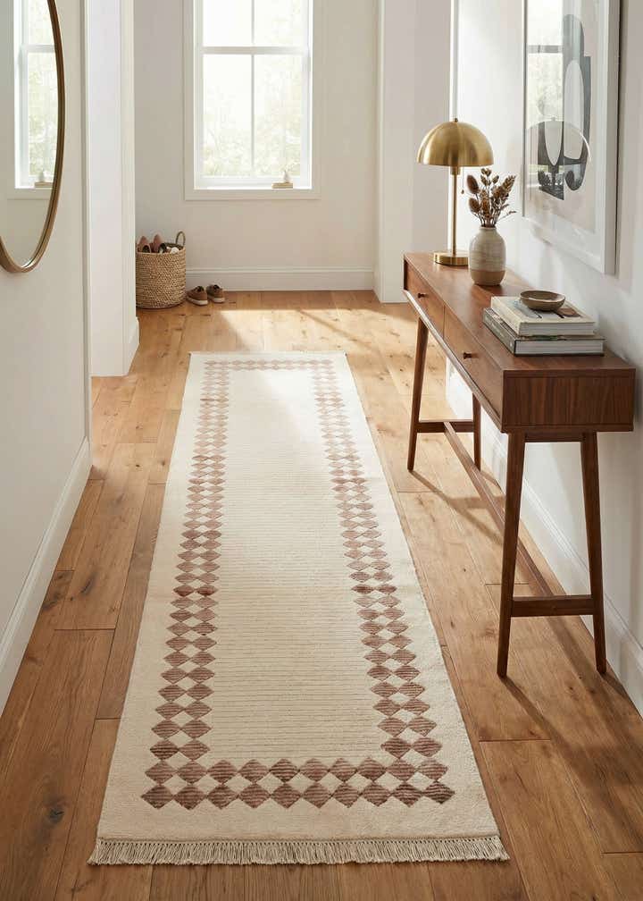 2' 8 x 9' 9 Hand Knotted Darya Wool Runner Rug