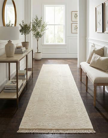 2' 7 x 9' 7 Hand Knotted Darya Wool Runner Rug