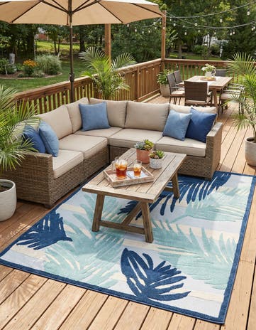 7' 10 x 10' Easy-Clean Aruba Indoor / Outdoor Rug