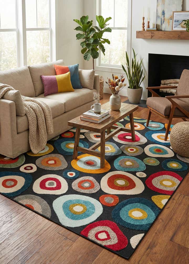 7' 10 x 10' Easy-Clean Casablanca Indoor / Outdoor Rug