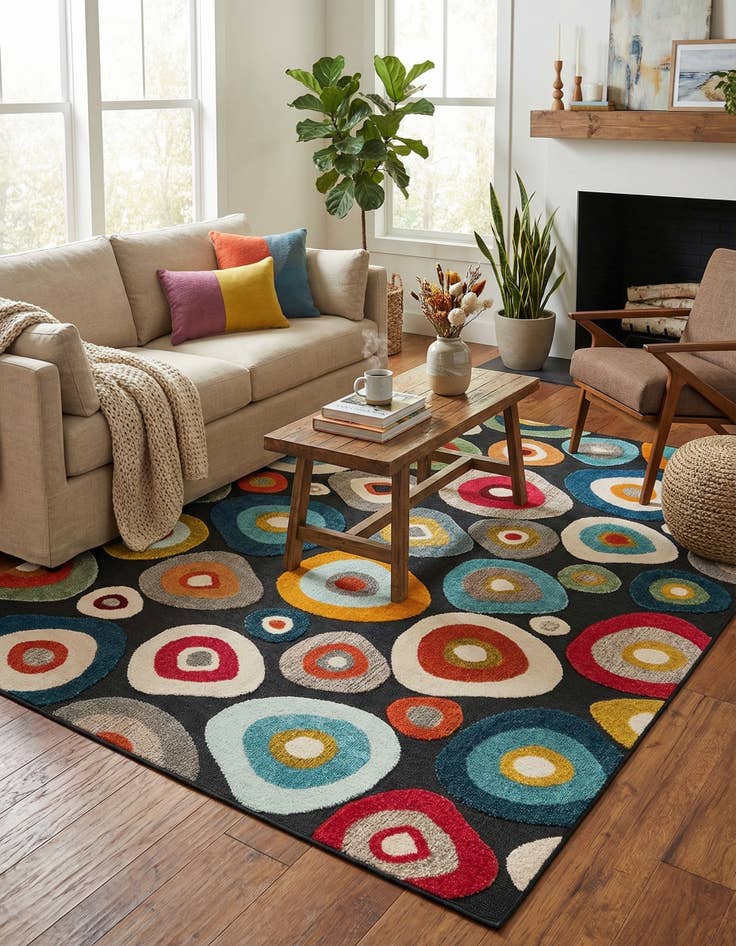 Detail image of  7' 10 x 10'  Washable Casablanca Indoor / Outdoor Rug