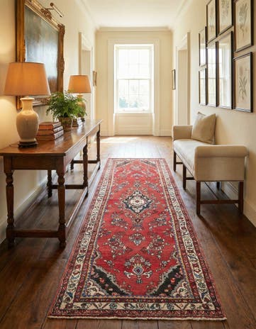 3' 7 x 9' 10 Hamedan Runner Rug