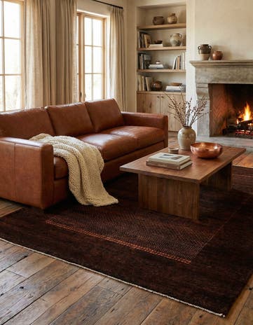 4' 10 x 6' 10 Hand Knotted Kashkuli Gabbeh Oriental Wool Rug