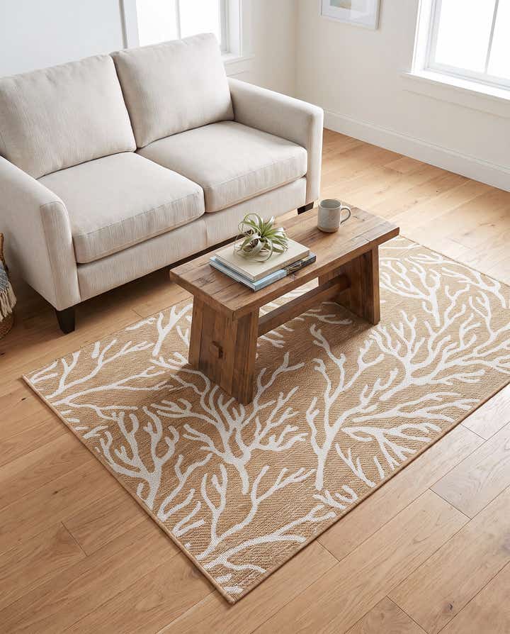 4' x 6' Easy-Clean Coastal Indoor / Outdoor Rug