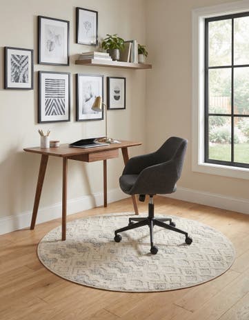 Sandy Beige Arlo Round Rug