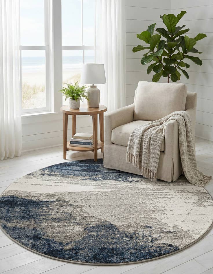 Detail image of 5' x 5' Oslo Round Rug