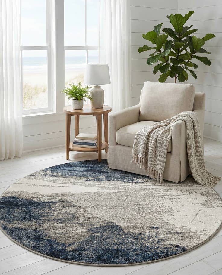 Detail image of 5' x 5' Oslo Round Rug