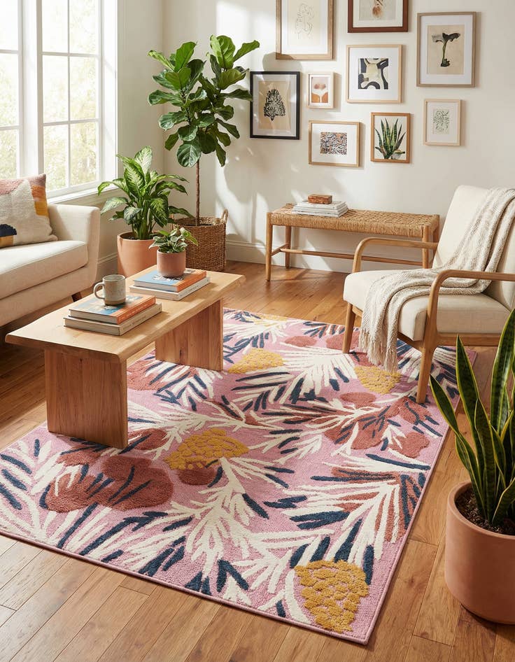 Detail image of 5' x 7' 7  Washable  Indoor / Outdoor Rug